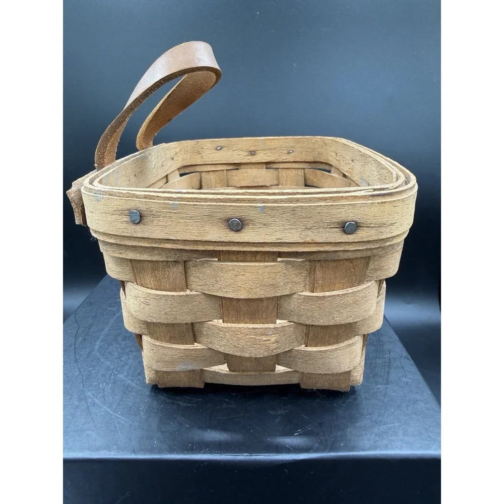 🔑 Longaberger 1986 Small Key Basket 🧺 Vintage Collectible